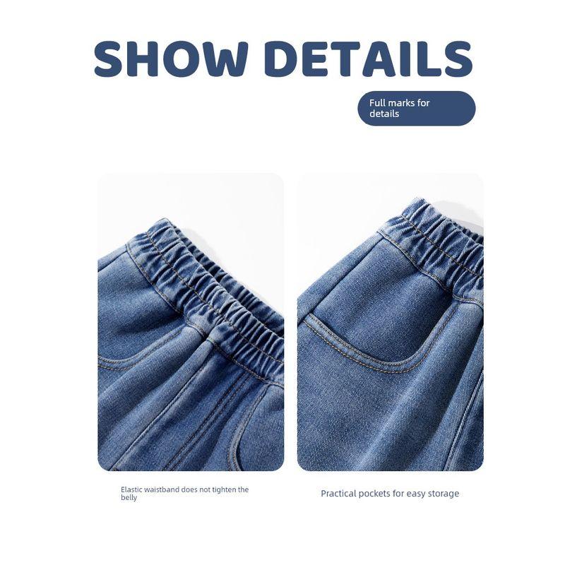 Baleno Kids Ybb Series Children's Jeans Spring and Autumn Style Boys' Pants 2025 New Boys' Casual Pants