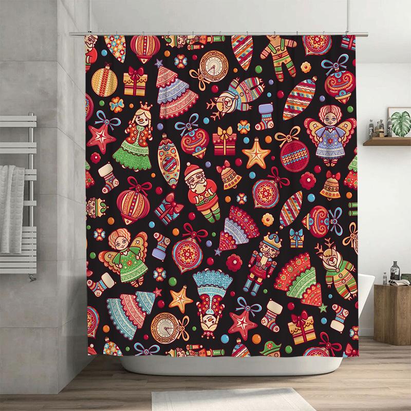 

Tu Floral Shower Curtain Vintage Botanical Pattern Bathroom Decor Waterproof Fabric Liner Farmhouse Rustic Home Textile Artistic W60H190(CM)-1 Pcs