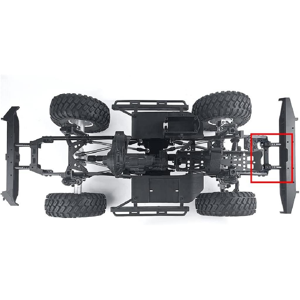 RCLIONS Front&Rear Bumper Mount Stand CNC Aluminum Alloy for AXIAL SCX10 II 90046 1/10 RC Crawler Car Upgrades