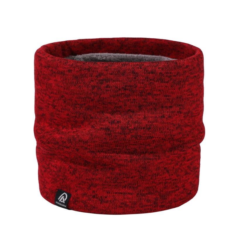 Winter warm neck scarf women's turtleneck wool new versatile men's scarf knitted velvet neck cover