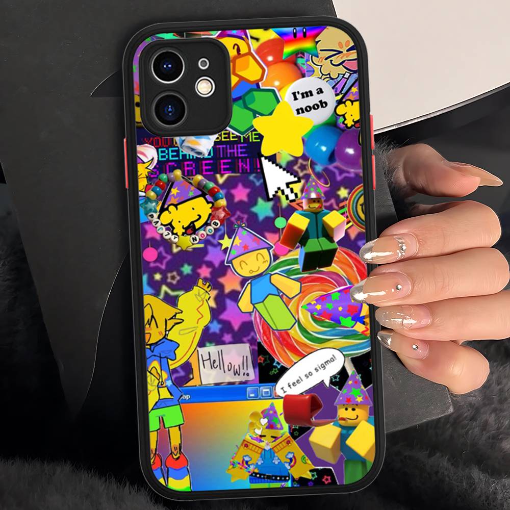 

Популярная игра R-Roblox Чехол для телефона Для IPhone 16 Pro Max 15 14 13 12 11 XS MAX X Plus Конфетный Цвет Матовый ТПУ Чехол для Телефона For iphone 16