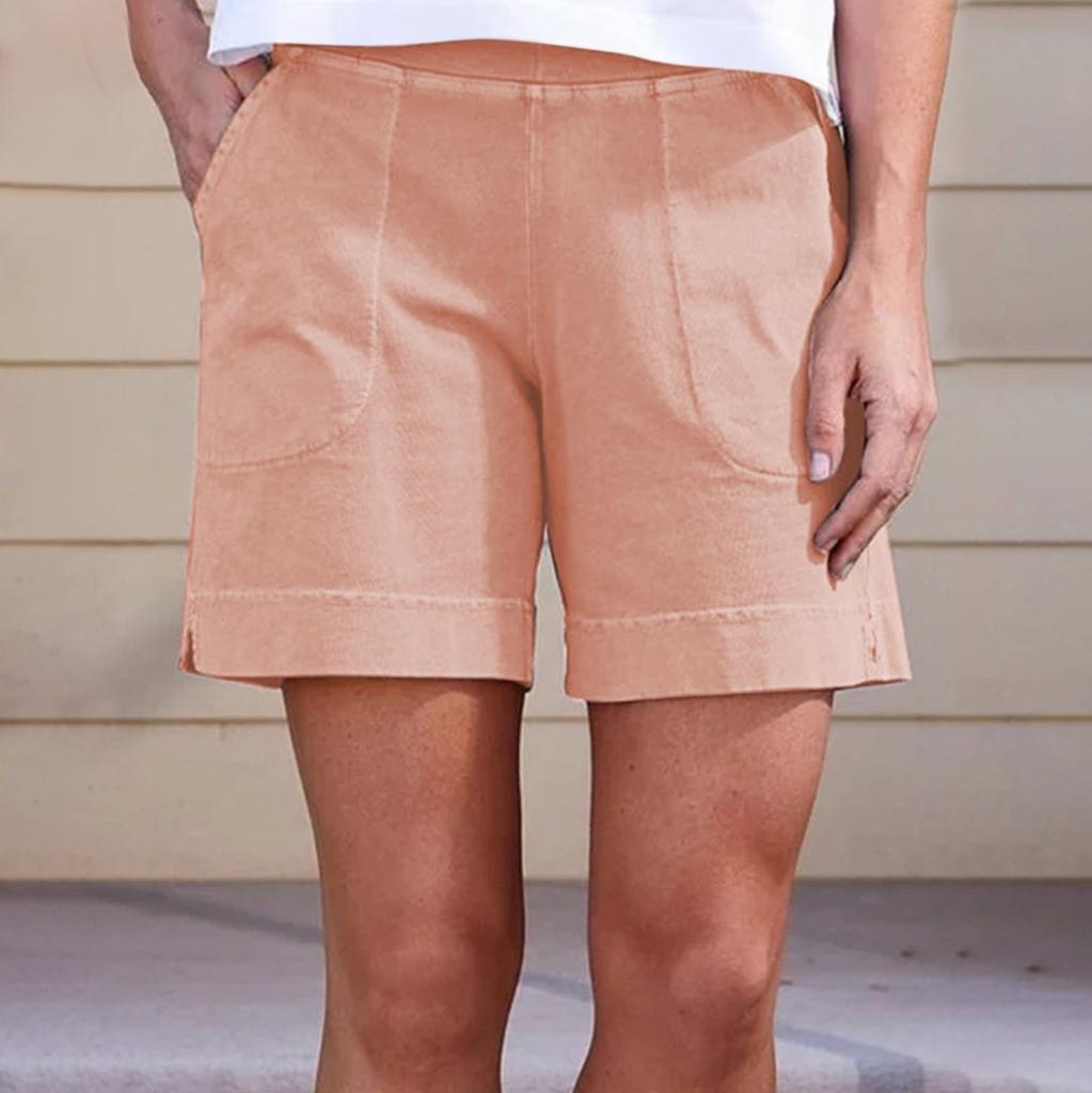 Women's Stretch Shorts Regular Fit Hiking Shorts With Pockets Summer Casual Shorts