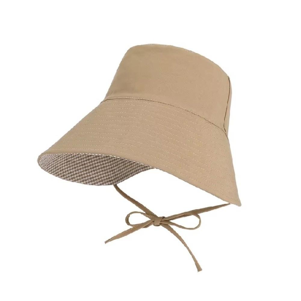 Double-Sided Fisherman Hat Wide Brim Bucket Cap Casual Sun Hat Women