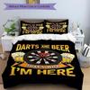 3Pcs Darts Beer Leisure Fun Bedding Set Quilt Cover Pillowcase Home Christmas Xmas Halloween Gift 1 Duvet Cover 2 Pillowcase M928582