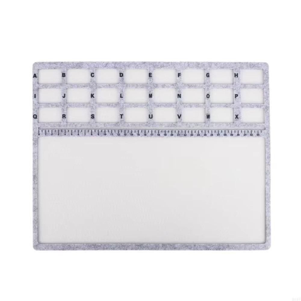 High Quality Felt Felt Beading Tray Felt Surfaces Alphabetic Scale Beading Mat Measurement Markings Nonslip Bead Pad Art Crafts