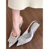 Going Out Daily Fairy High Heels Bag Head Sandals Women's Shoes Burst New Summer Single Shoes