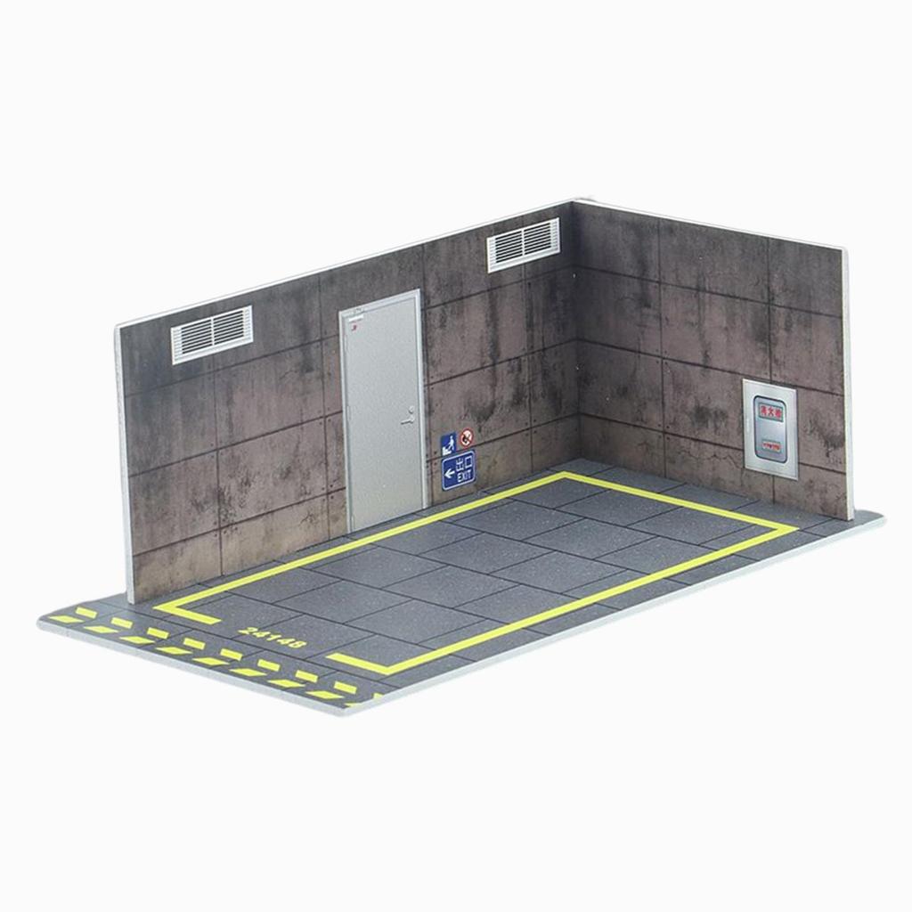 Car Model Parking Lot Scene 1/24 Simulation Scene Easy Assemble Parking Lot Display Car Garage Toy Car Model car Model Lovers