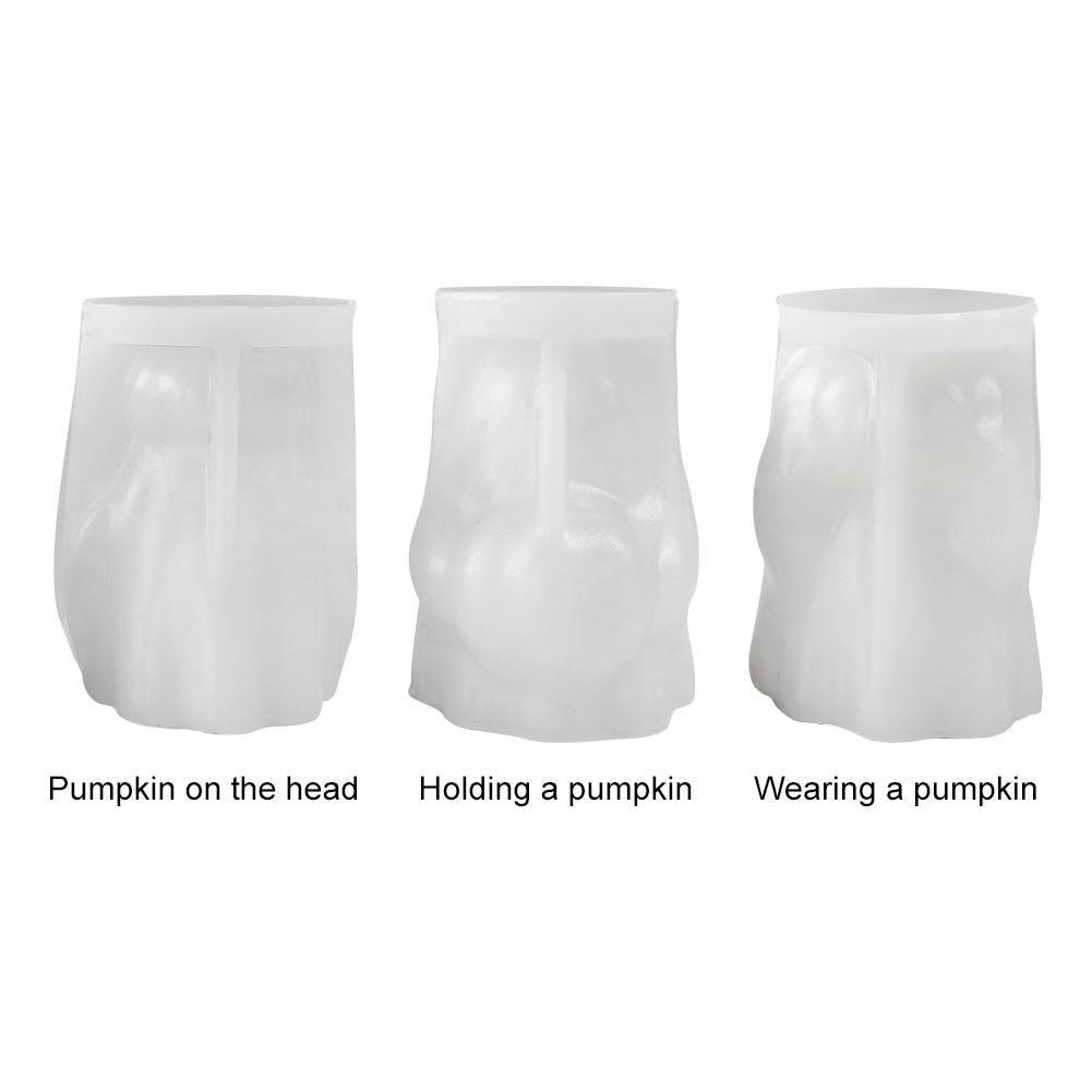 Halloween Geist Harzform DIY Kürbis Geist Dekorationen Gießform Gipsform für Epoxidharz Kerze Seife Halloween Deko