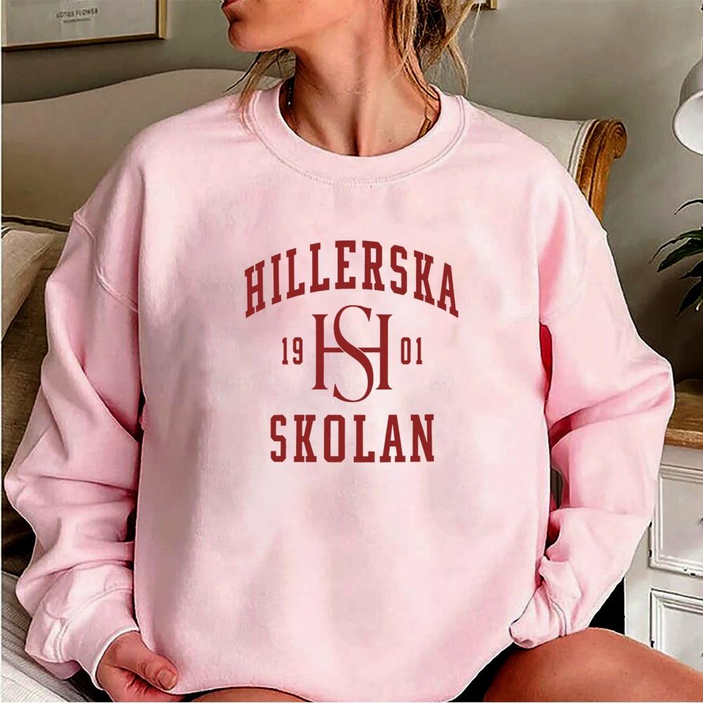 Young Royals Hillerska School Logo Sweatshirt Simon und Wilhelm Pullover Tv Show Young Royals Crewneck Sweatshirts Fans Merch