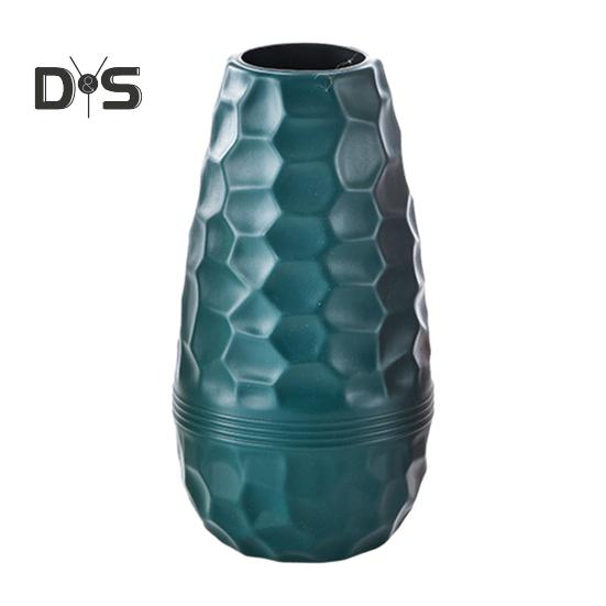 

Ваза для цветов в скандинавском стиле, держатель для цветов, простой дизайн, гладкая поверхность, ваза для растений, настольный орнамент, домашний декор синий