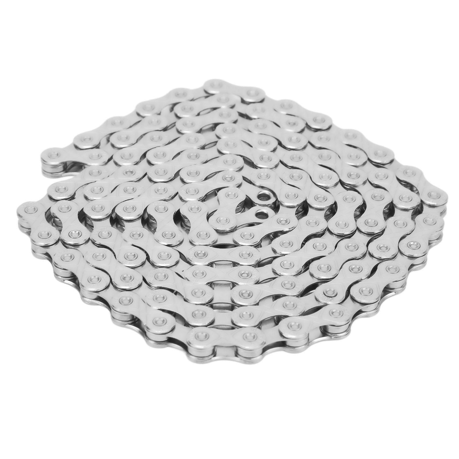 

10 скоростей велосипедная цепь серебристая углеродистая сталь цепь для дорожного велосипеда замена для велоспорта