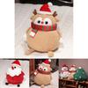 Christmas Santa Plush Cushion With Embroidered Cartoon Design For Living Room Decor