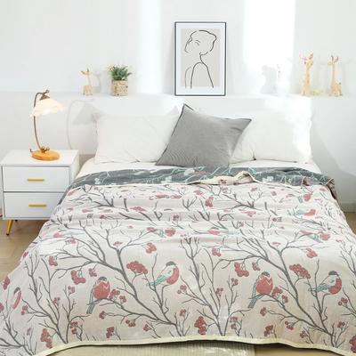 Manta y cubrecamas japoneses de gasa 100 % algodón para sofá, toalla individual o doble, manta suave de verano, edredón fino, cubrecama con flores