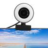 Webcam with Light Built In Microphone for Live Streaming Video Computer Supplies 1080P