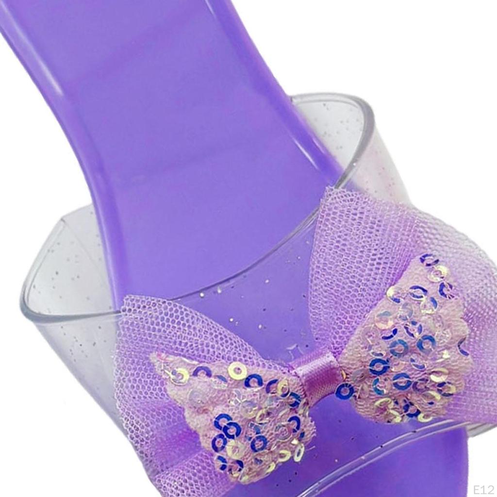 Princess Dress Up Shoes Jelly Sandals for Girls Beach Role Playing