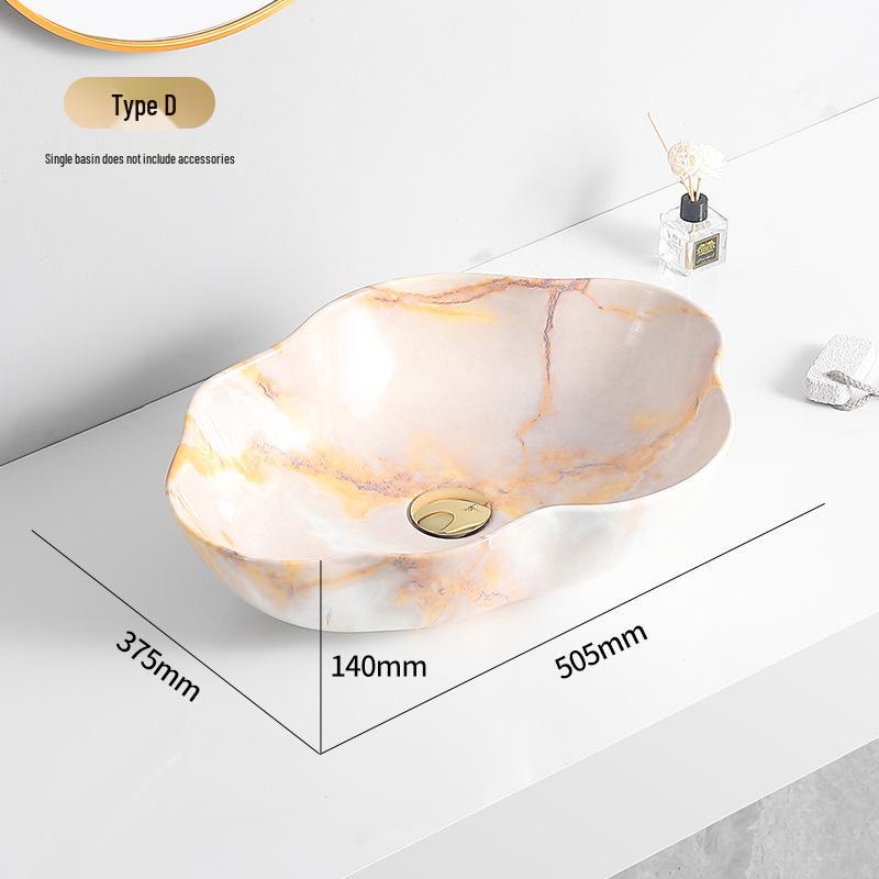Tengxiang Ivory White Ceramic Marble Countertop Single Hole Top-Mount Sink