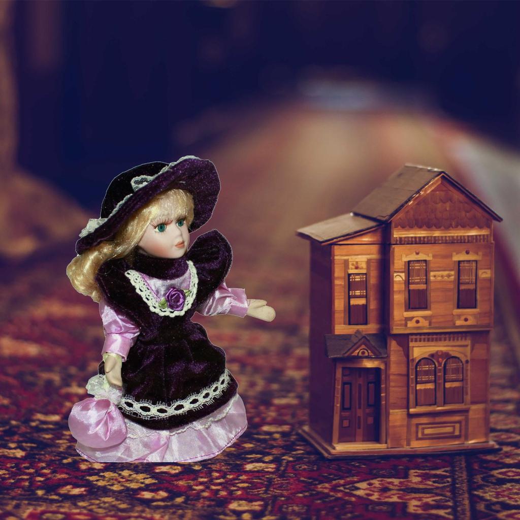 8'' Doll Porcelain Dolls for Home Decoration