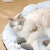 Summer Pet Cooling Pad Ice Silk Breathable Dog Cat Bed Anti-Heat Oval Mat For Small Medium Large Pets With Non-Slip Base