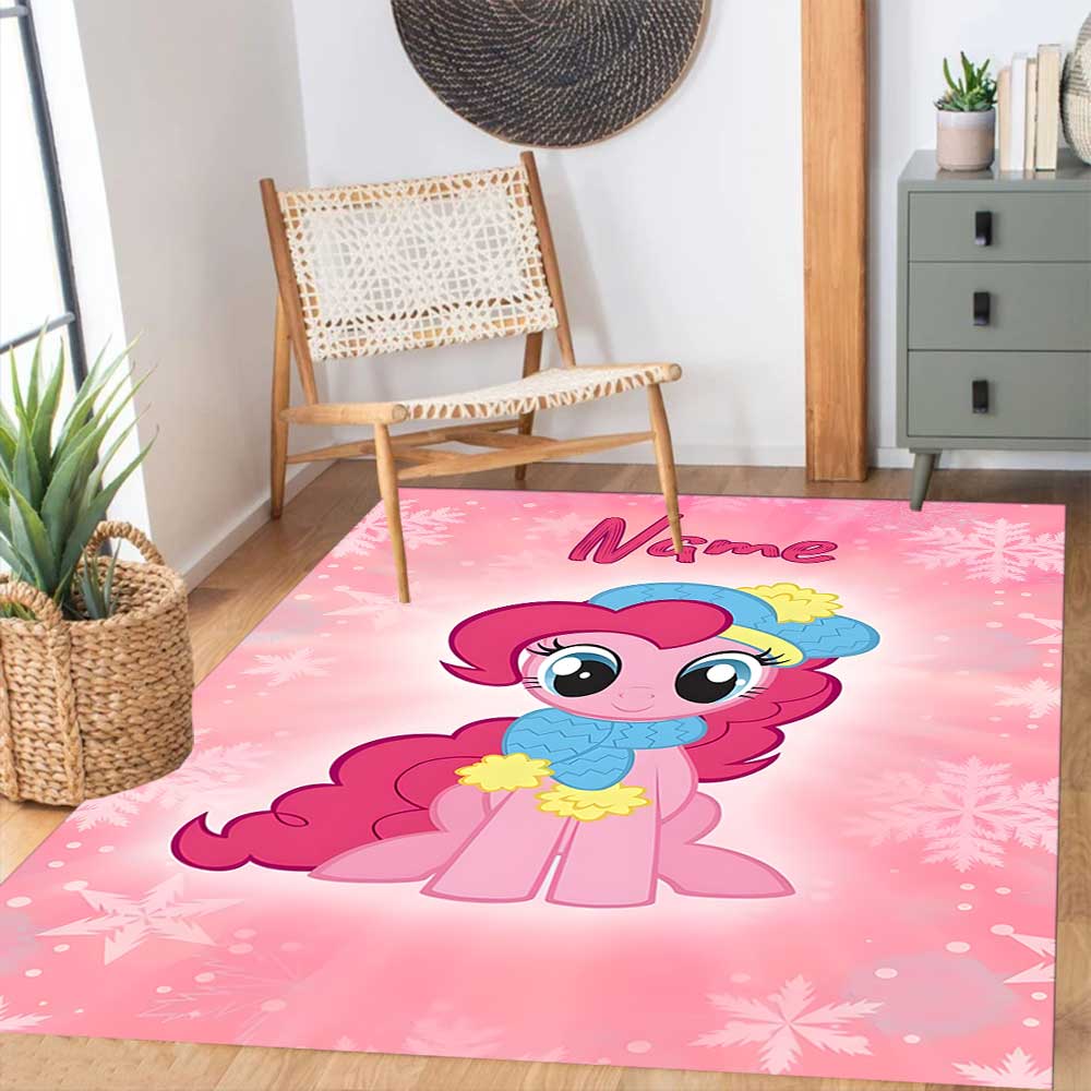 Little Pony (11) Customize your name rug, office chair cushion, home bedroom living room gift.