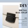 2/4Pcs Meetee Metal Lock Buckle Handbag Purse Brass Buckles Closure Spring Locks Rotating Clasp DIY Leather Crafts Accessories