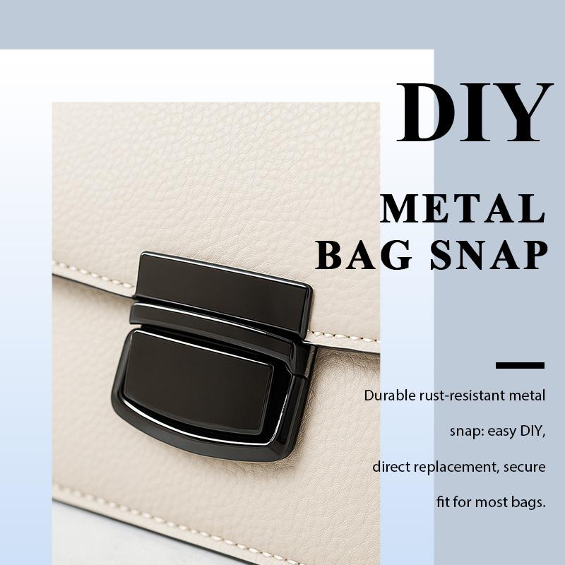 2/4Pcs Meetee Metal Lock Buckle Handbag Purse Brass Buckles Closure Spring Locks Rotating Clasp DIY Leather Crafts Accessories