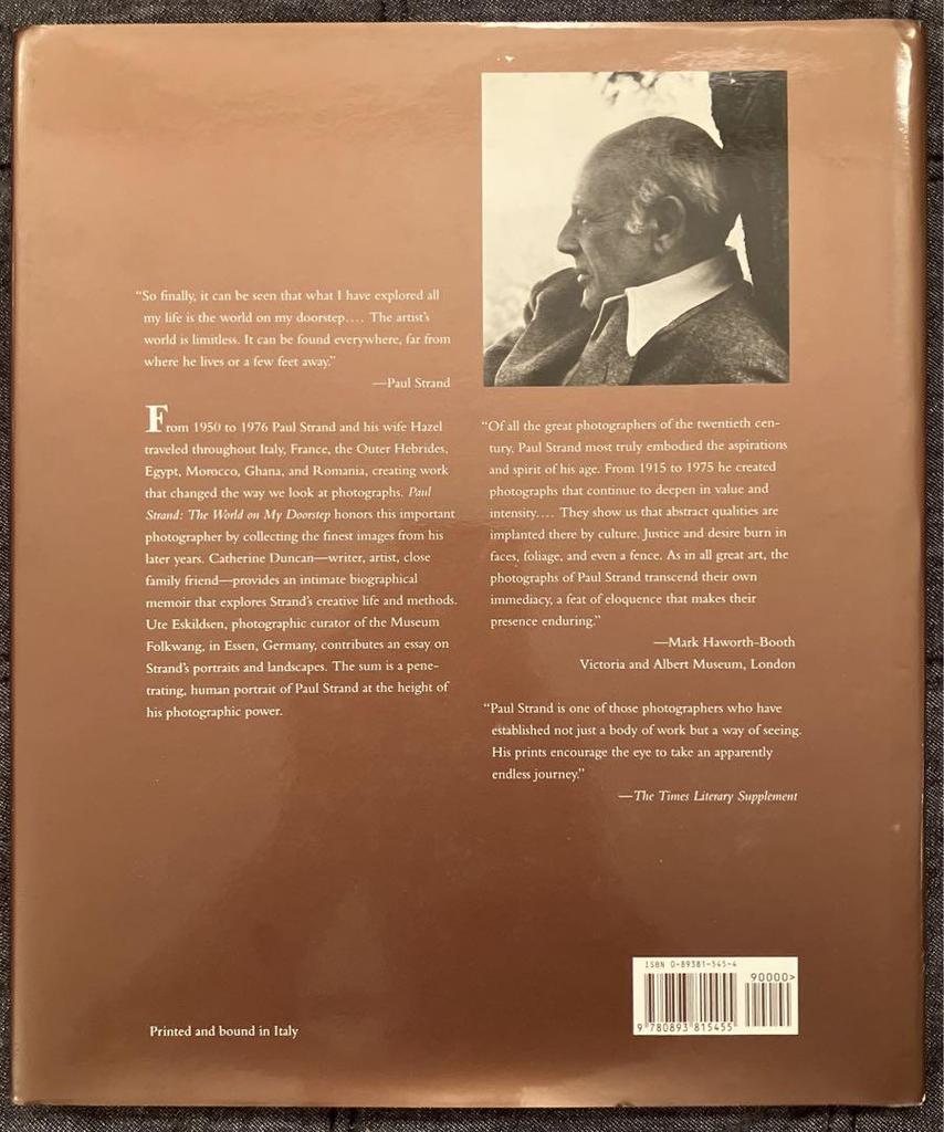 [USED] PAUL STRAND Photo Books, Foreign Books, Art, Photographer