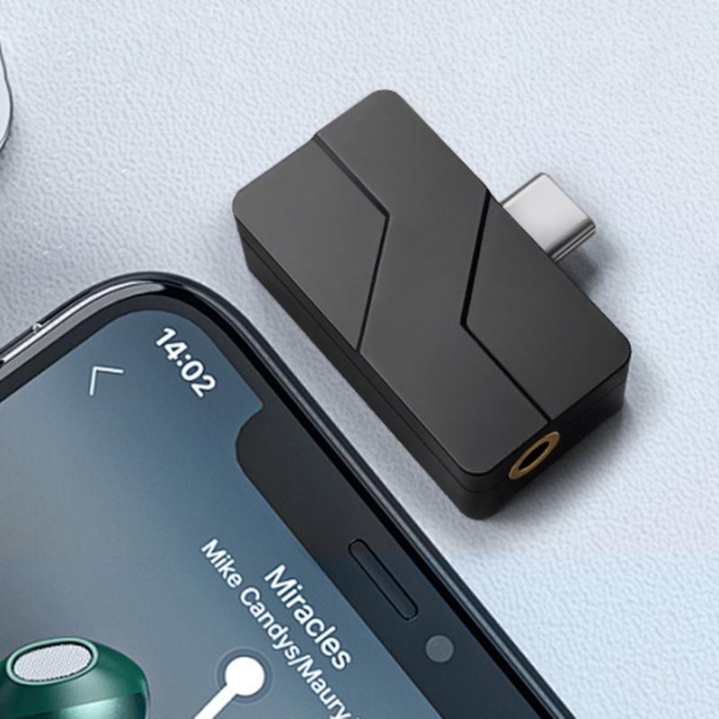 Double Port 3.5mm And 4.4mm Headphone Adapter Type C Connector Supports 384kHz 32Bit HiFi Auditory Output