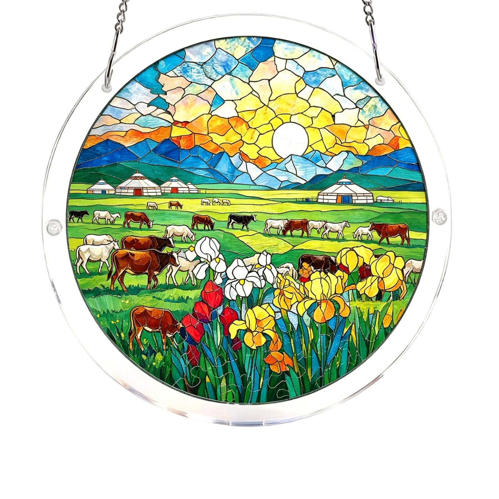 

Acrylic Puzzle Can Be Hung Doors, Gardens, Indoor And Outdoor Decoration. one size