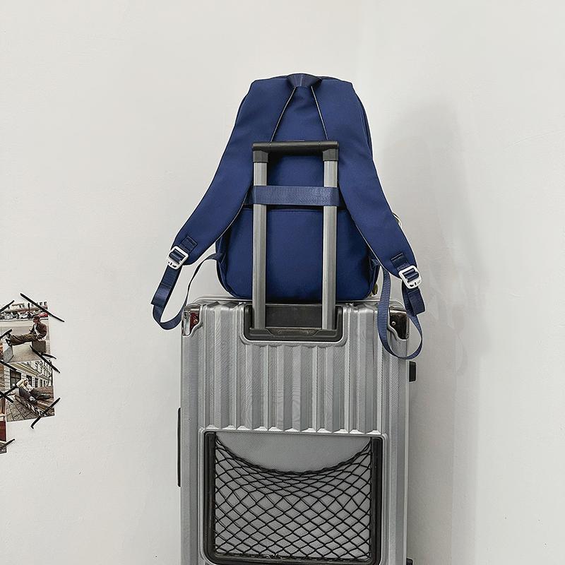 Школьный рюкзак для учащихся средних и старших классов, женский, большой емкости, однотонный мужской рюкзак Campus