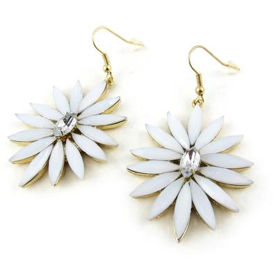 [N0208] - Designer Earrings 'Sissi' White