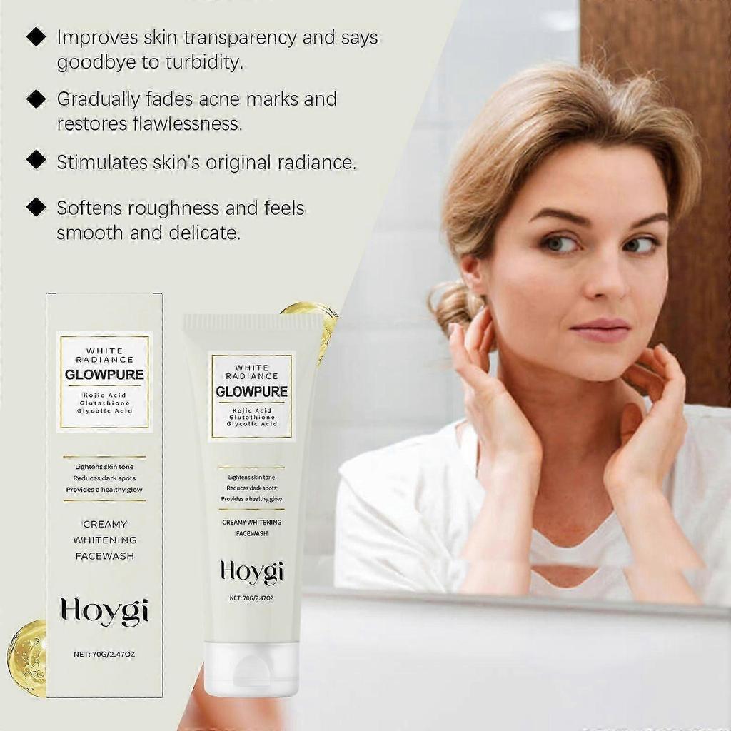 Hoygi Glutathione Facial Cleanser Gentle Ingredients Cleansing Pores Refreshing Hydrating Skin Moisturizing Cleanser