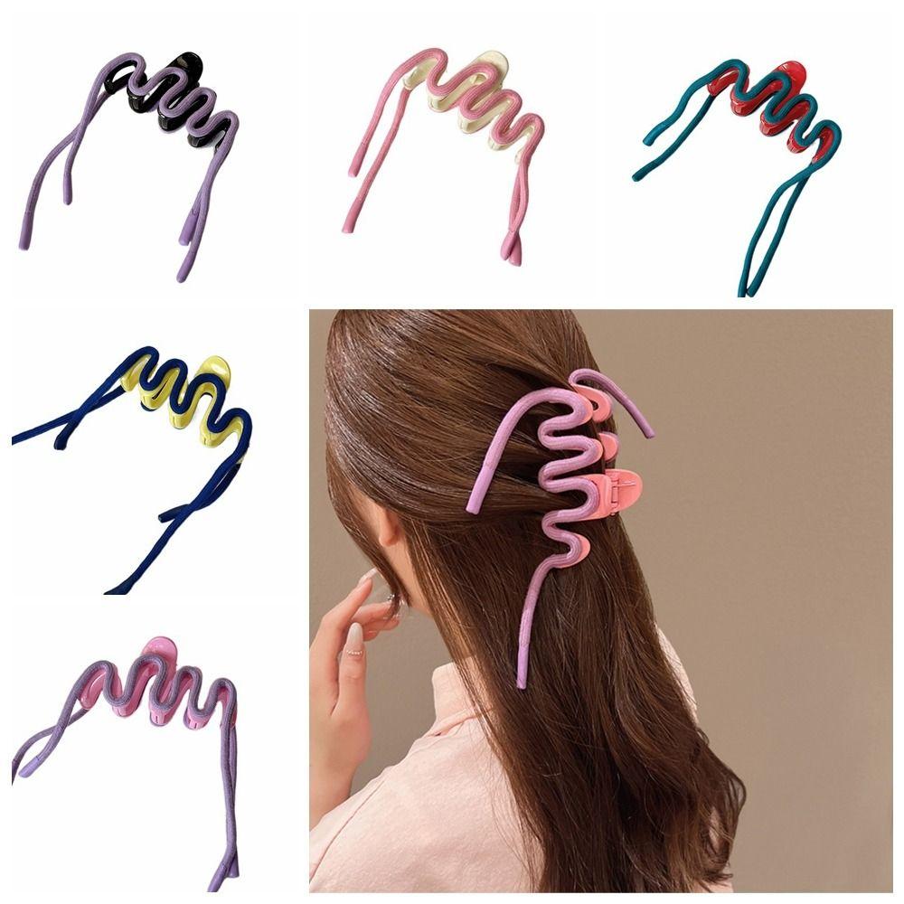 

Plastic Wave Claw Clip Colorful Cute Gifts
