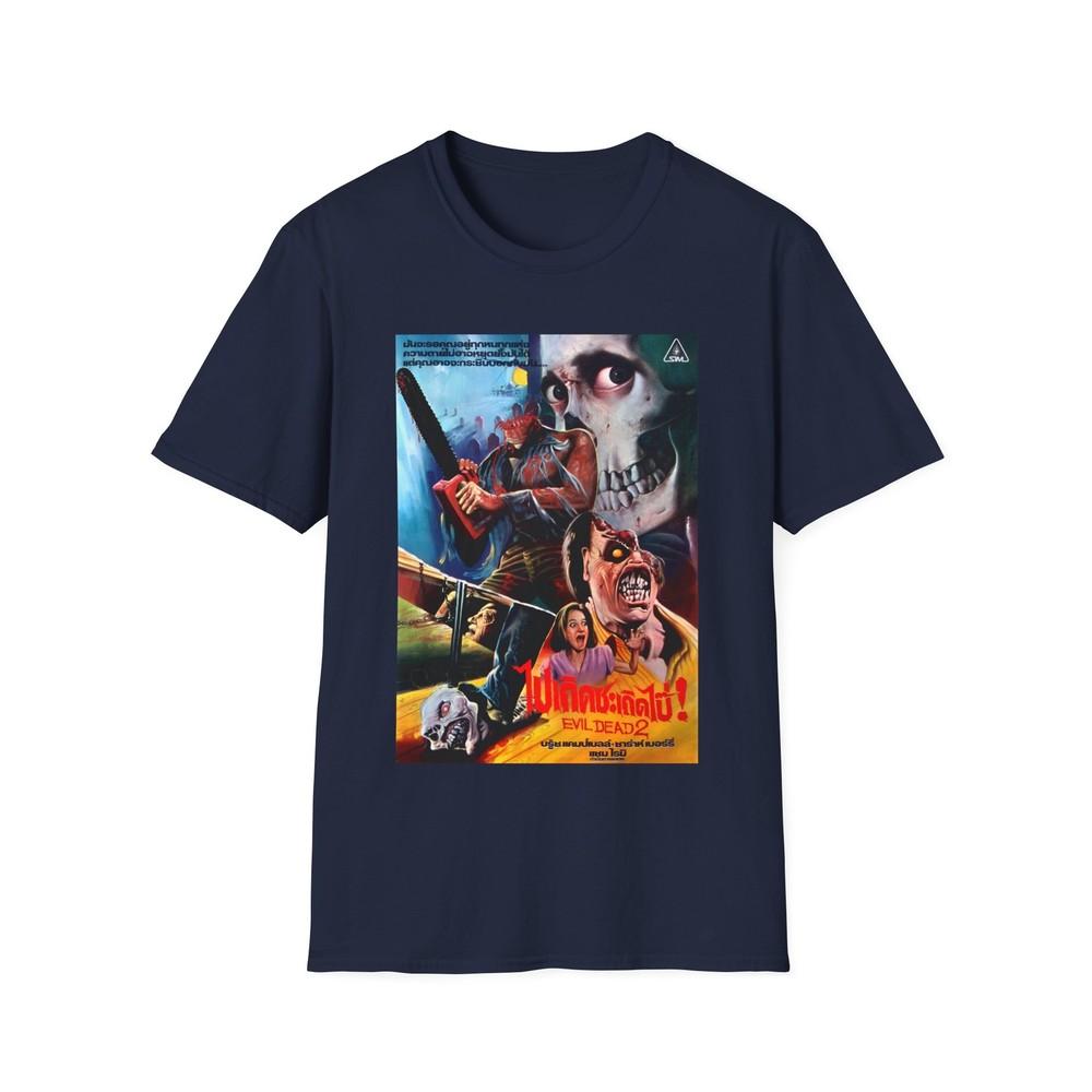 1987 Thai Movie Poster for Evil Dead 2 Tshirt