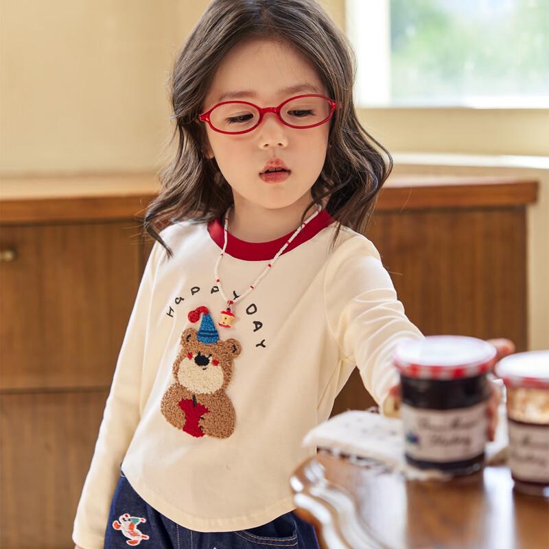 LUSON Little Obao Girls' Long Sleeve Cartoon T-shirt