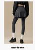 Women's Shark Pants: Fake Two-Piece Design, Yoga-Ready, Abdominal Shaping, Ideal for Spring, Autumn, Winter, Perfect Cycling Base Layer.