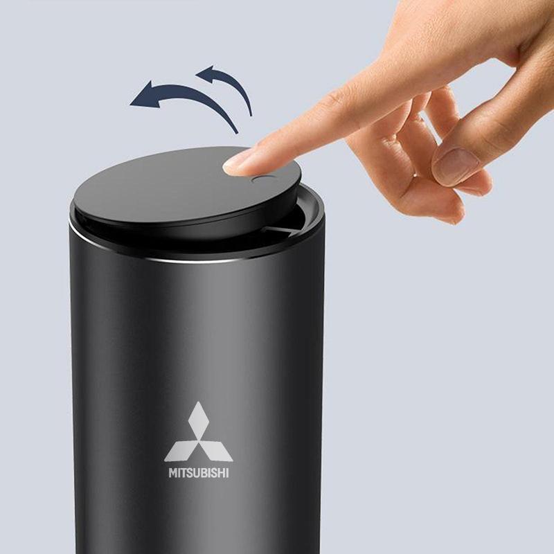 Baseus Car Trash Bin Alloy Garbage Can For Mitsubishi Asx Lancer Outlander Pajero Ralliart Rubbish Basket Bin Auto Accessories