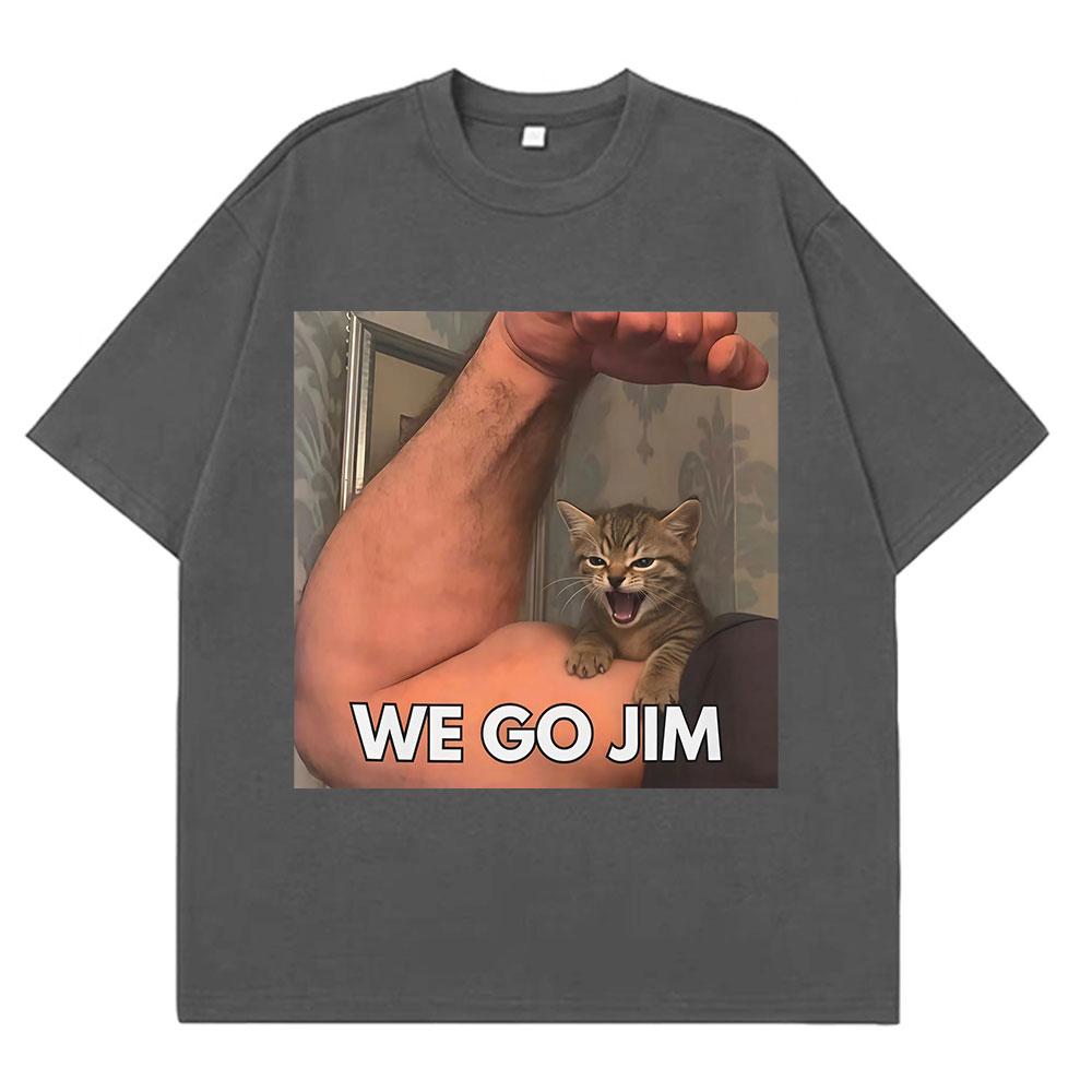 Lost In The Sauce Funny Cat Meme T Shirt Men Women Hiphop Clothing Tshirts Shortsleeved Loose Casual Cotton Harajuku Tshirts