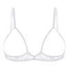 Women's Lace Cupless Bralette Bra Adjustable Spaghetti Straps Bra Sexy Lingerie Nightwear