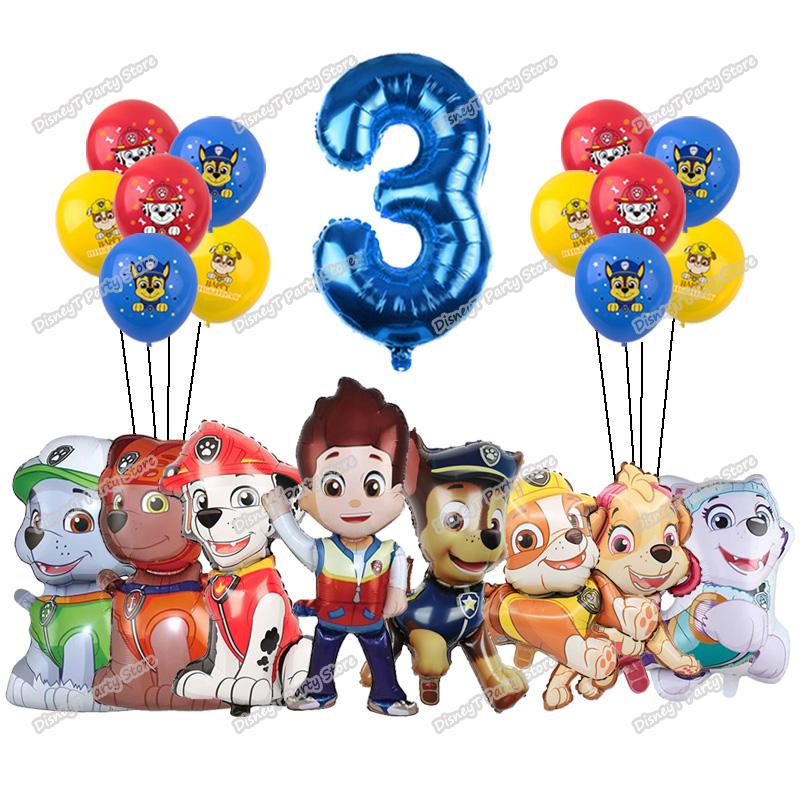 PAW Patrol Birthday Party Decoration New Version Balloon Set Disposable Tableware Kid Event Supplies Banner Backdrop Gift