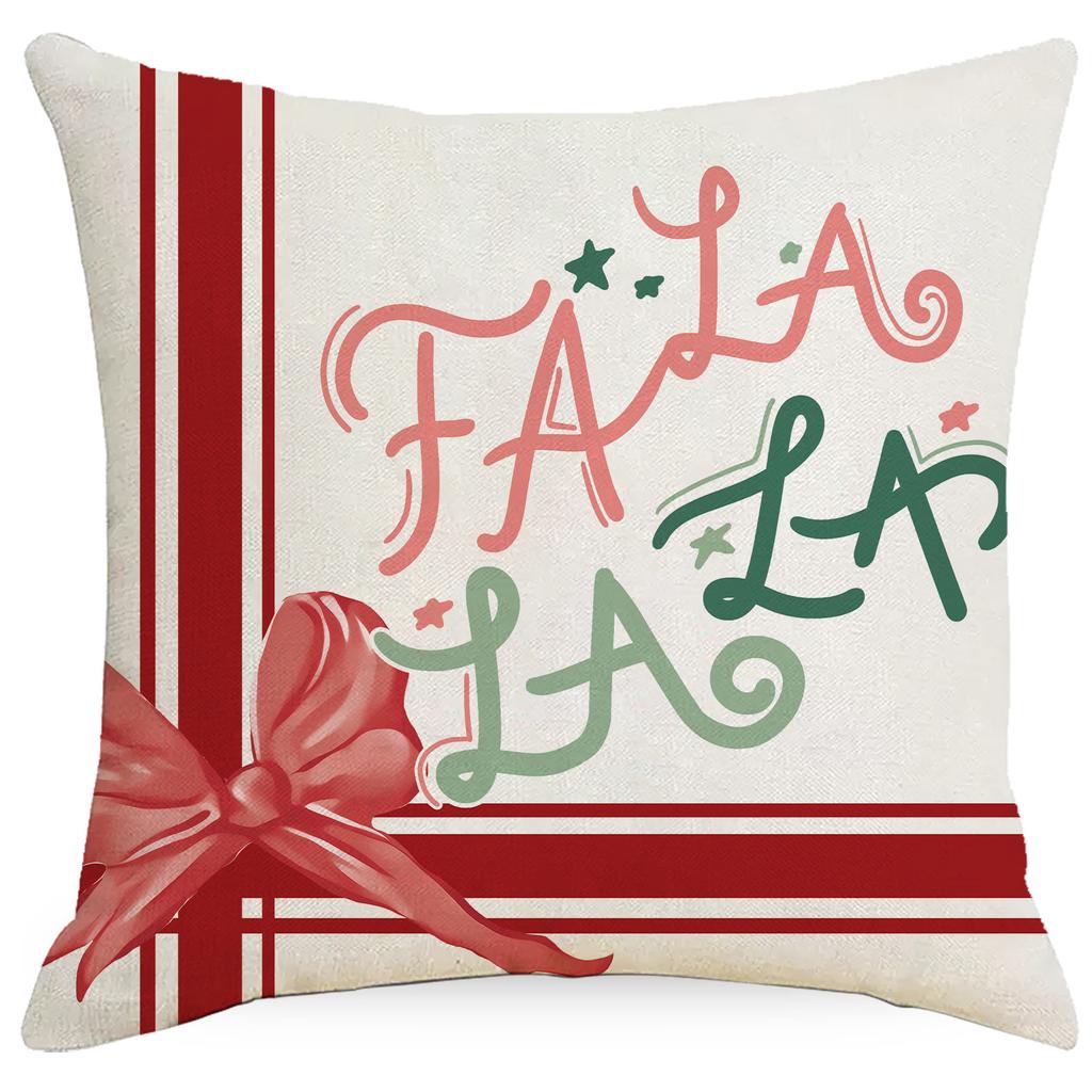 New Christmas Pillow Case Snowman Christmas Tree Linen Decoration Home Living Room Sofa Pillow