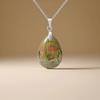 High quality hot selling natural crystal stone water drop pendant necklace jewelry simple fashion necklace merchandise jewelry