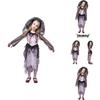 Perfect Halloween Costume For Kids Ghostly Bride Cosplay Outfit