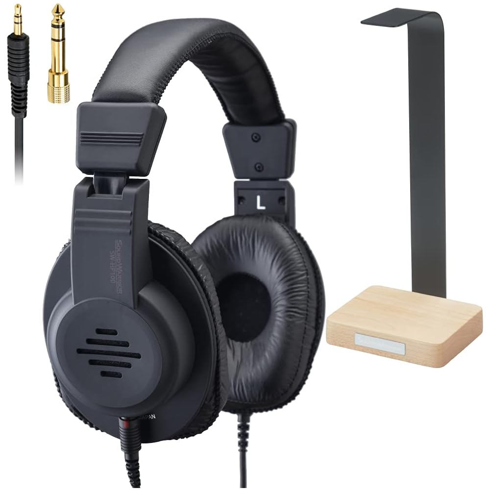 

Sound Warrior SW-HP100-SD Semi-Open Air Dynamic Headphones Lightweight Wired 2.5mm 3.5mm 6.3mm Low Bass Reproduction