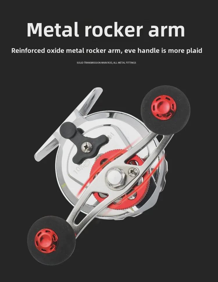 Kemalong All-Metal Raft Fishing Reel with One-Button Release