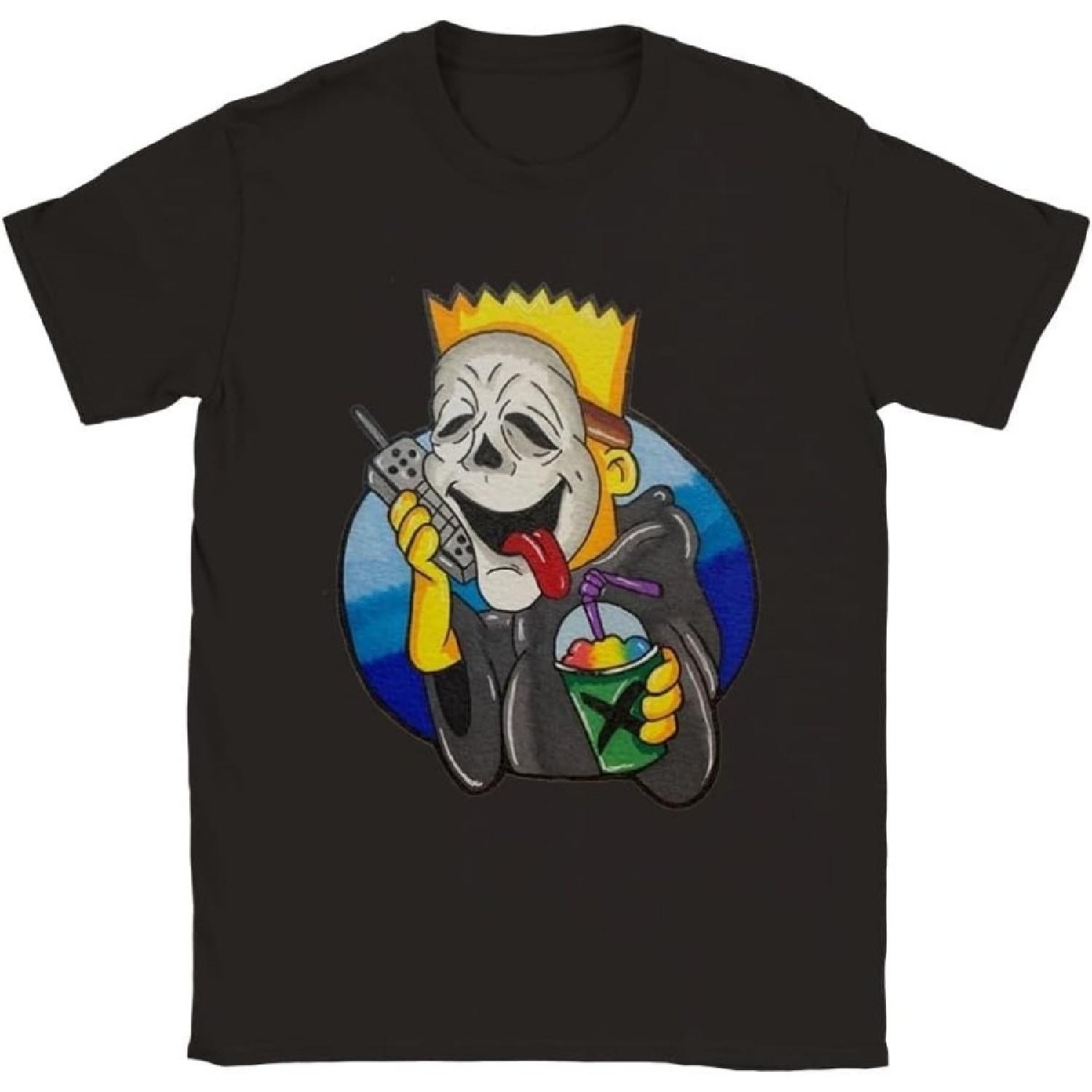 Wazzup Halloween Classic Horror Movie Cartoon Parody Classic Unisex Crewneck T-Shirt S