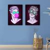 Neon Effect Vaporwave Glitch Sculpture Posters Print Canvas Painting Abstract Wall Art Picture For Modern Living Room Home Decor