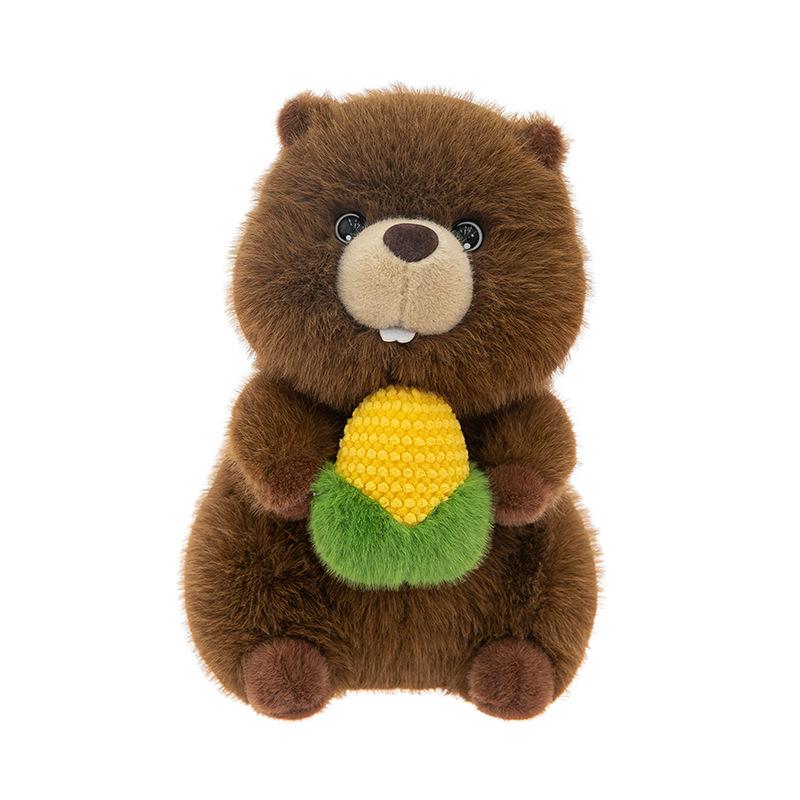 Cute Groundhog Doll Cute Foodie Plush Toys Children's Companionship Gift Pillow