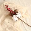 Naturally Dried Cotton Farmhouse Artificial Flower Filler Floral Branch for Diy Wedding Party Decoration Fake Flowers