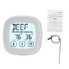 Digital Food Thermometer, BBQ Grill Mt Thermometer with Timer, 9 Preset Modes, 5 Doneness Levels, Temperature Alarm, Backlight, Magnetic Base