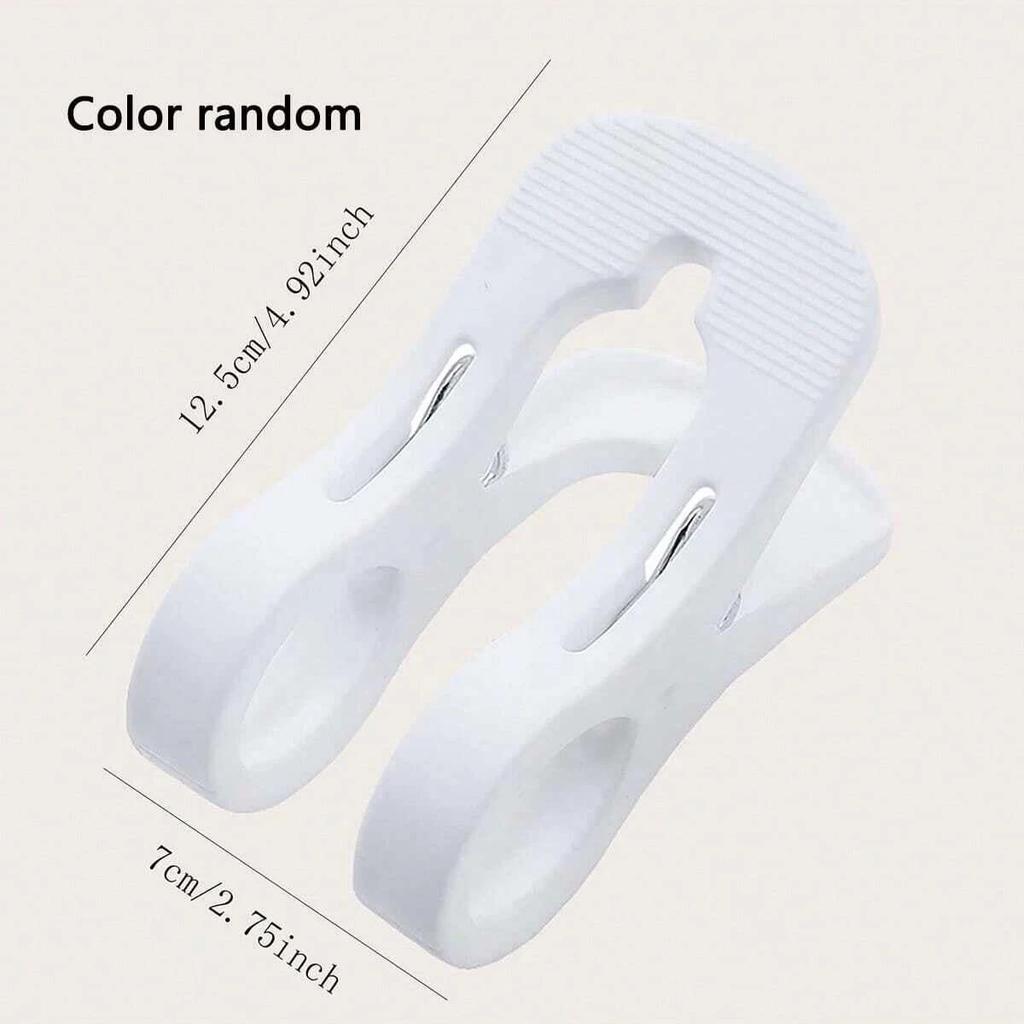 1pc - Large multifunctional drying rack, anti slip clip, spring clip, laundry room storage, plastic drying rack, (color random)